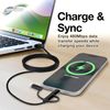 BoxWave Cable Compatible with JBL Endurance Peak II - AllCharge 3-in-1 Cable - Jet Black