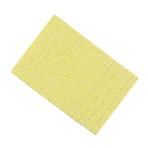 CoCud Soldering Iron Tip Cleaning Sponge, 2.4 x 2.4 inches (60 x 60 mm), Square High Temperature Sponge - (Application: Soldering Iron for Soldering Iron Station) Set of 5