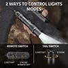 1900Lumens Tactical Flashlight with Green Laser, Pressure Remote Switch Included
