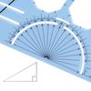 LEARNING ADVANTAGE Geometry Template - Sturdy Geometric Stencil to Draw 2D Shapes and Measure Angles - Includes Ruler plus a Number Line with Negative Values