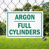 SmartSign "Argon - Full Cylinders" Sign | 10" x 14" Plastic