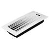 4 x 10-Inch Plastic White Contemporary Floor Register