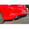 For 15-Up Dodge Charger Base | SRT MATTE BLACK Rear Bumper Quad Exhaust Diffuser