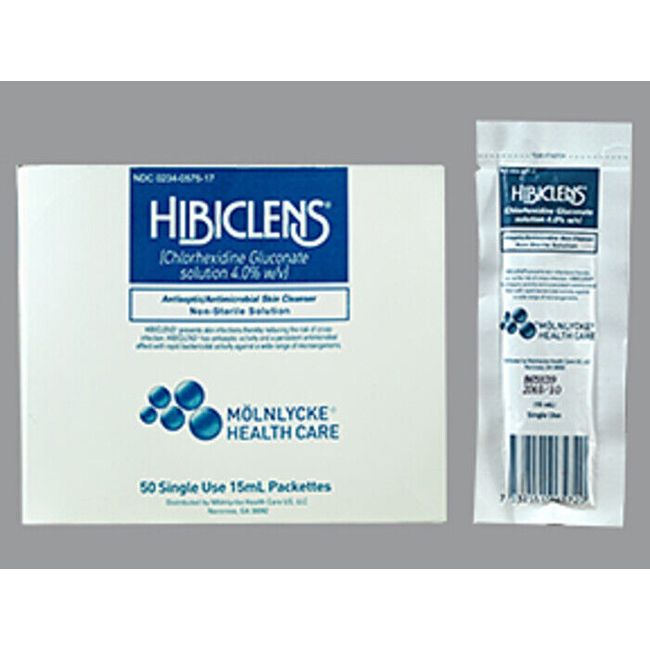 HIBICLENS PACKET 50X15ML chlorhexidine gluconate TOPICAL LIQUID 4 %