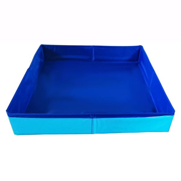 Sandbox Toys for Kids Foldable Oxford Cloth Sand Tray Sand Table Sensory Toys Gift for Boy Girl Children Outdoor Sandboxes Sand Beach Toys (Blue)