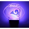 St. Louis Rams NFL Night Light Personalize LED Plug In, With Dusk to Dawn Sensor