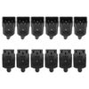 sourcing map 6Pair AC250V 10A 3Terminals Panel Mount IEC320 C14 Power Socket C13 Plug Adapter Connector