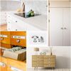 nutmanel 10pcs Zinc Alloy Cabinets Knobs Handles, Round Silver Drawer Knobs for Old Kitchen and Cupboard Makeovers, Silver