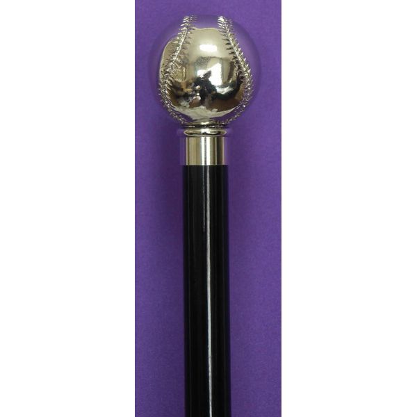 Baseball (baseball) shape (nickel plated) straight (single cane)