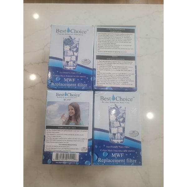 4 Pack Water filter cartridge replacement