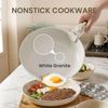 12Piece Pots and Pans Set Nonstick Induction Cookware Set Granite Coated Pot Set