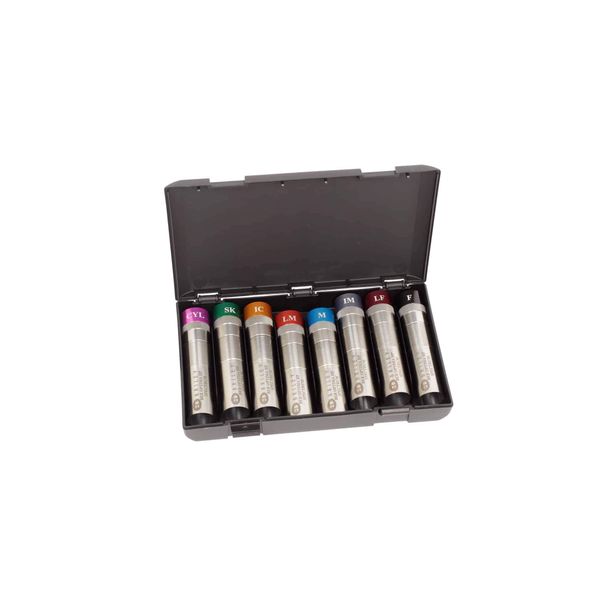 Negrini Extended Shotgun Choke Tube Case (8 Chokes) - Fits Various Choke Tube Sizes up to 3-7/8 Inches - Choke Tube Organization and Secure Storage - Black