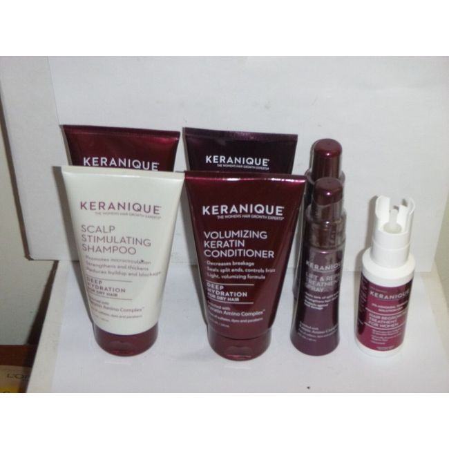 Keranique Scalp Stimulating Bundle - Shampoo -Conditioner - Hair Regrowth -Repai