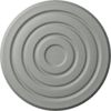 Ekena Millwork ROS05X00LI Lisbon Round Rosette, 5"OD x 3/8"P, Primed
