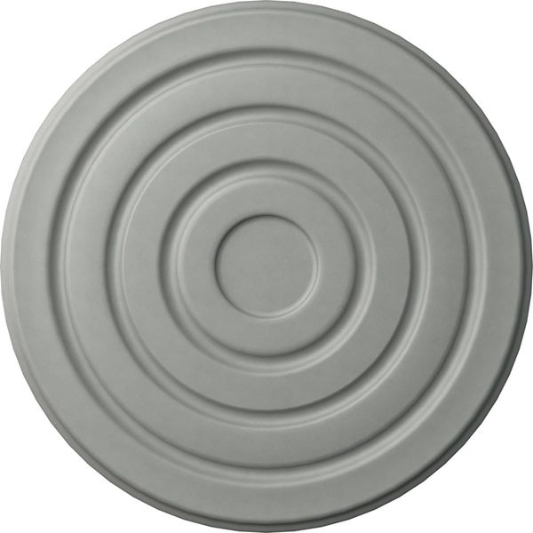Ekena Millwork ROS05X00LI Lisbon Round Rosette, 5"OD x 3/8"P, Primed
