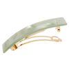 France Luxe Classic Rectangle Barrette - Nacro Pistachio