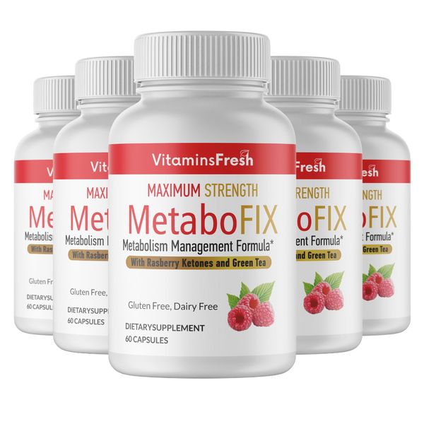 Metabofix Metabolism Management Formula 300 Capsules - 5 Bottles