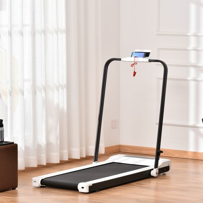 Home Gym Folding Electric Treadmill Running Machine w/ LED Display, Safety Key