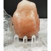 Luckeeper Healing Crystal Wands 2" Clear Quartz Crystal Obelisk | Polished 6 Faceted Reiki Chakra Meditation Therapy