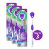 BrightWorks Tongue Cleaner - Dual Action Cleaning - Helps Freshen Breath - 3-Pack