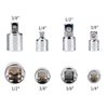 Sewokon Impact Driver Socket Adapter Set, 1/4 to 1/2 and 3/8 Socket Adapter, Variety Pack