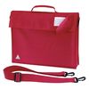 Quadra Junior Book Bag With Strap (One Size) (Bright Red)