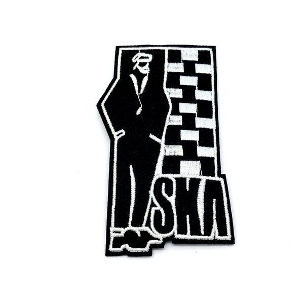 SKA Two Tone Rude Boy Iron On Sew On Cosplay Embroidered Patch