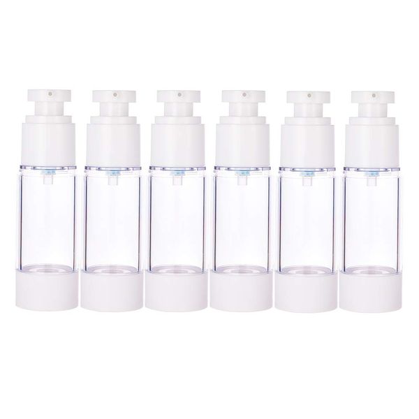 BENECREAT Pump Bottle, Vacuum Press Bottle, Empty Bottle, Plastic Compartment Refill Bottle, Travel Cosmetic Container