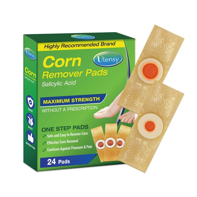 Corn Removers for Feet, 24 Pack, 2 Size 24 Count (Pack of 1), Brown