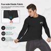 MEETYOO mens Men's Compression Undershirt, Black, X-Large US