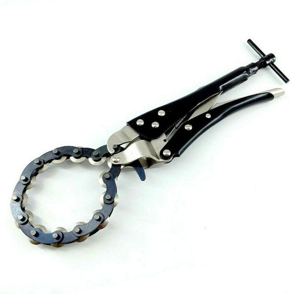 Exhaust Pipe Cutter Exhaust Pipe Cutter and Exhaust Pipe Chain Lock Universal Pipe Cutting Tool Cutting Chain (A)