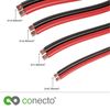 conecto Speaker Cable, CCA Speaker Cable, 2 x 0.75 mm², Colour: Red/Black, 50 m