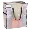 Household Essentials Medium Storage Bag, Clear Polyethylene with Black Trim