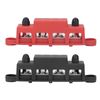 Busbar, 2 Piece Stud Power Distribution Block 4 Terminals Easy Installation M8