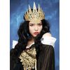 Struts Womens Fantasy Wicked Queen Gold Glitter Crown