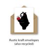 12 x Eco Friendly Birthday Cards made from Recycled Paper (Bear Minimum Set)