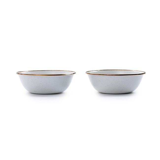 BAREBONES Enamel Bowl Set of 2