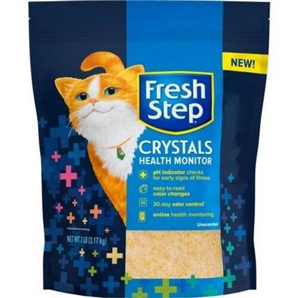 Fresh Step Crystals Health Monitor Cat Litter 7 Lbs