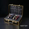 Portable Barber Shop Case Travel Carrying Shears Scissors Combs Clipper Tool Box