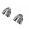 10PC 316 Stainless Steel Large Clamshell Vent/Wire Cover Clam Shell Vent 2-1/4''