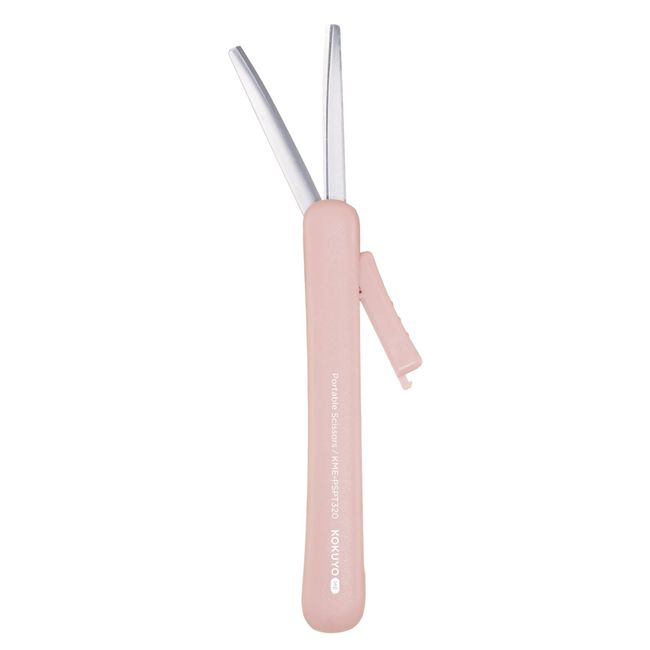 KOKUYO KME-PSPT320MV Scissors Compact Portable Scissors ME Titanium Glueless Blade Taupe Rose