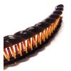 16cm Long Brown Barley Twisted Banana Clip