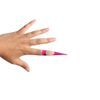 BeautyLeader 500PCS Adhesive Stiletto Nail Forms System for UV Gel Acrylic Nail Tips Extension (Red)