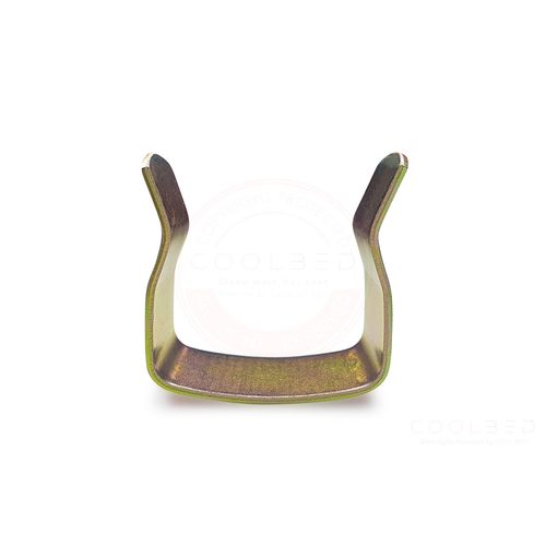 COOL BED 2 X Metal U Clips for Joining Divan Bed Bases or Ottoman Bed Bases (2 X METAL U CLIPS)
