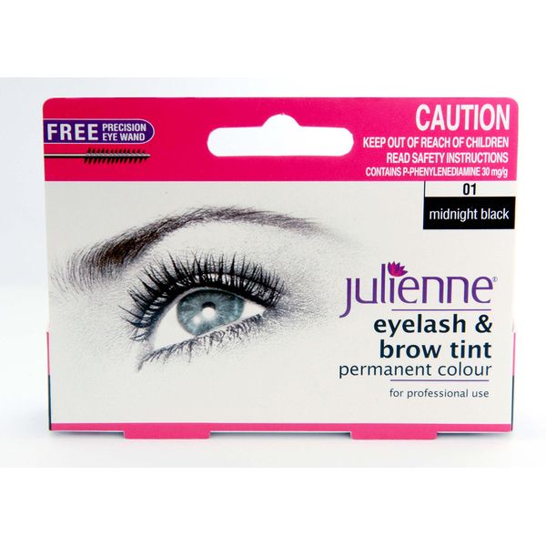 Julienne Midnight Black eyelash & brow tint 15ml - JUL100