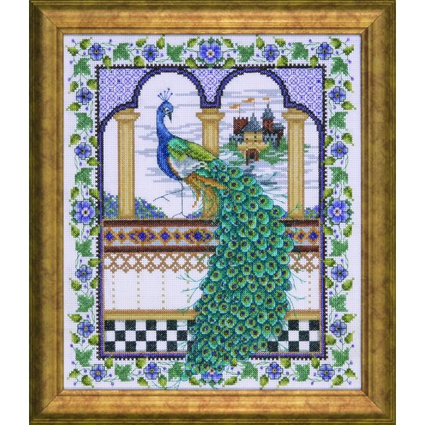 Design Works Peacock Cross Stitch Kit, Multi-Colour