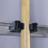 Garage Bar 36 In. Adjustable Wall Mount w/ 5 Rubber Grip Hooks