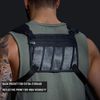 MVRK Water Resistant Chest Pack - Minimalist Running Pack For Workouts, Running Phone Holder With Extra Storage, Lightweight Running Vest, Running Backpack (Black)