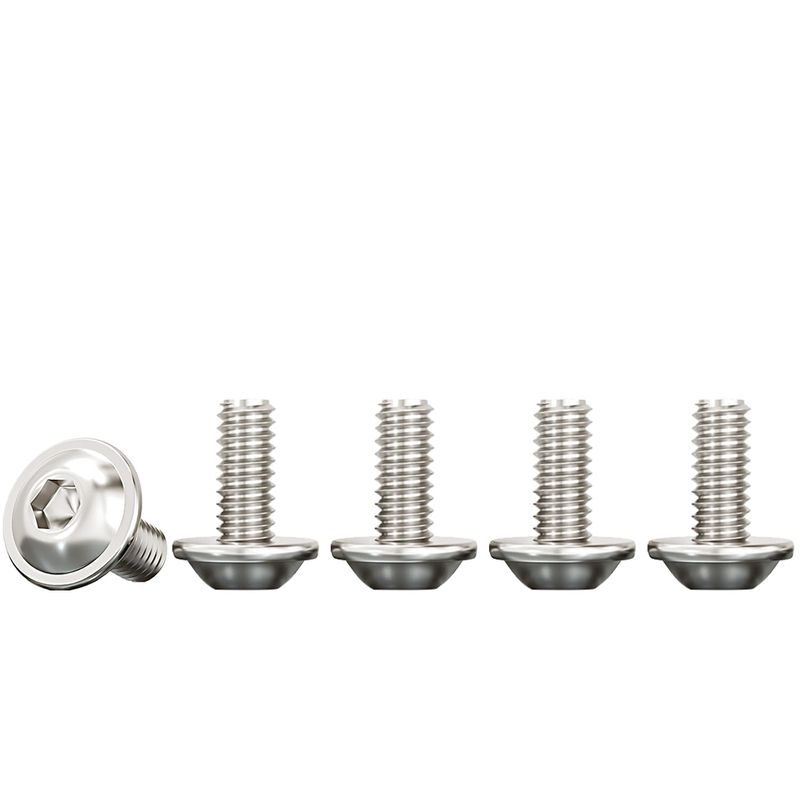 Drenky M4 Bolts, Small Screws Rounded Head Screws with Flange And ...