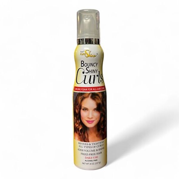 Hask Pure Shine Bouncy Shiny Curls Adds Volume and Shine, Frizz Free Hair 8 oz